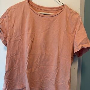 Lucky Brand Short Sleeve Tee in Peach Pink